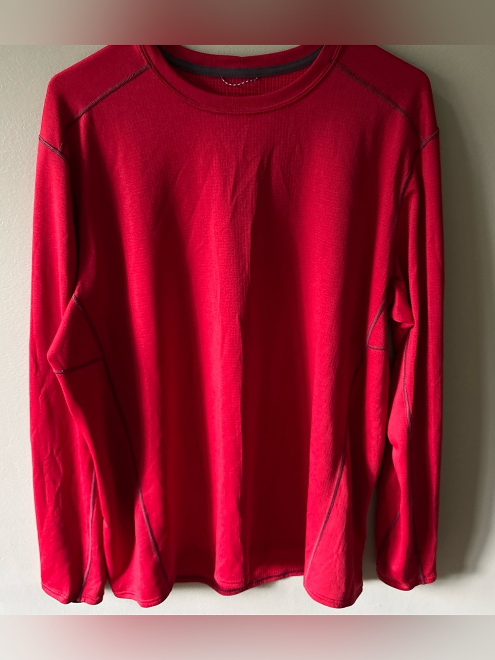 Patagonia Shirt Mens XXL Red Long Sleeve Capilene Midweight Baselayer Top